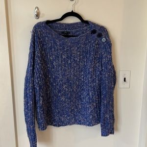 Jcrew| sweater with buttons on the shoulder medium